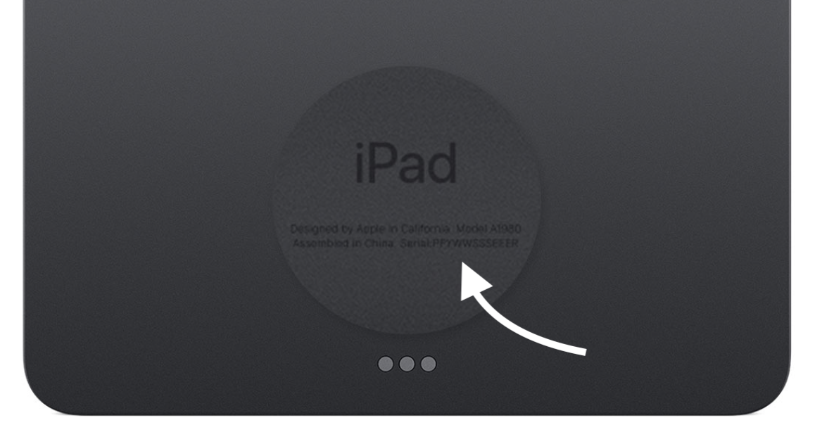 reset ipad with serial number